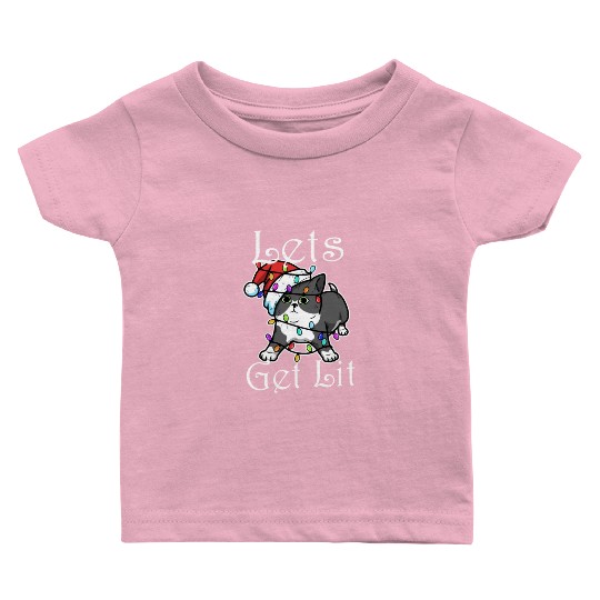 Lets get lit christmas Baby T Shirts