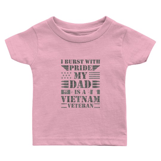 Proud Son Daughter of A Vietnam Veteran Baby T Shirts