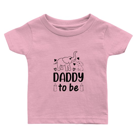 Elephant Daddy To Be - Baby Shower Paternity New D Baby T Shirts