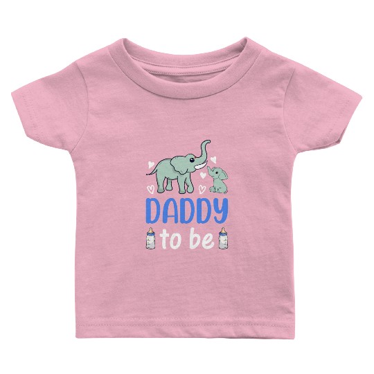 New Daddy Paternity New Dad - Elephant Daddy To Be Baby T Shirts