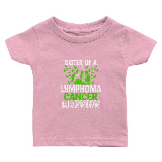 Lymphoma Cancer Awareness Sister Twins Sibling Baby T Shirts