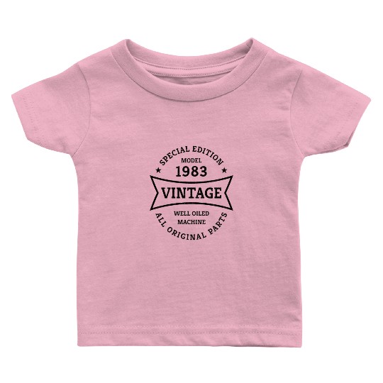 Born 1983 Vintage 40 Year Old 40th Birthday Gifts Baby T Shirts