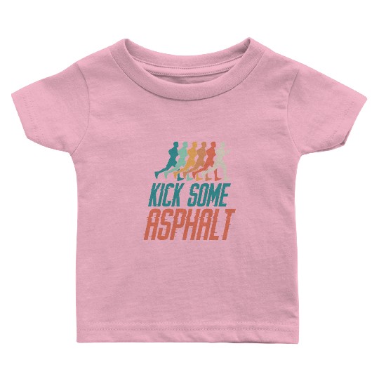 Running Runner Half Marathon Baby T Shirts