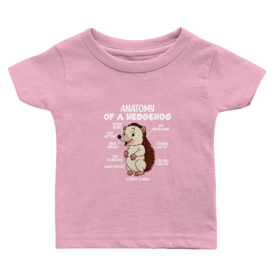 Anatomy Of A Hedgehog Baby T Shirts