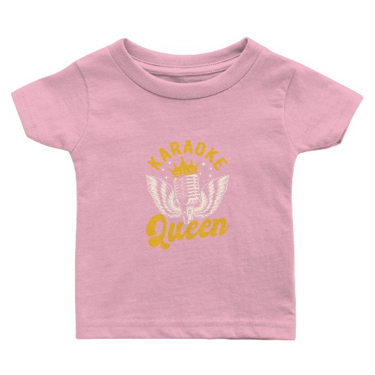 Queen Karaoke Bar, Party, Company Party, Women Baby T Shirts