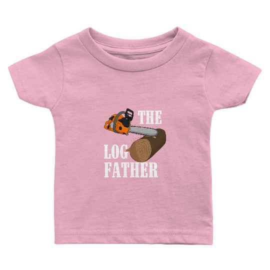 Lumberjack Orange Chainsaw Baby T Shirts