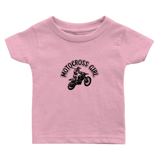 Dirtbike Girl Supercross Girl Enduro Off-road Moto Baby T Shirts