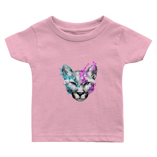 Dramabite mountain lion Baby T Shirts