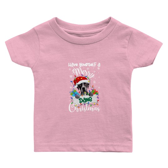 Great Dane Christmas Party Great Dane Xmas Gifts Baby T Shirts