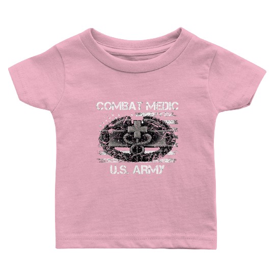 Us Army Combat Medic U.S Army Veteran Baby T Shirts