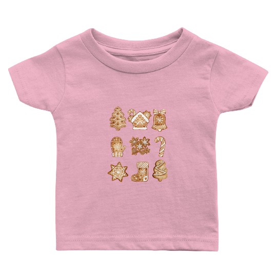Christmas Gingerbread Cookies! Baby T Shirts