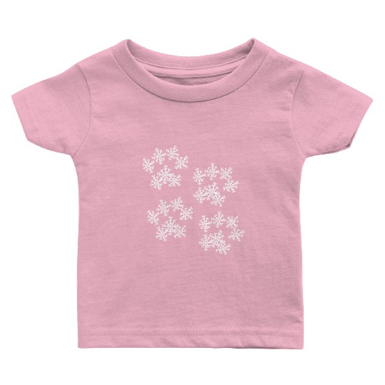 Snowflake Paw Prints Baby T Shirts