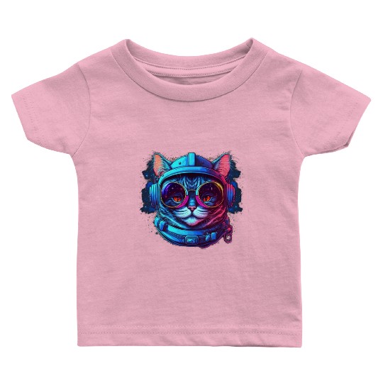 Space Cat Baby T Shirts