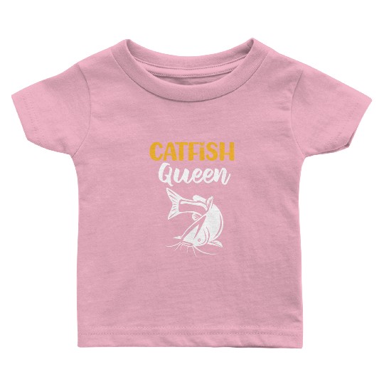 Catfish Queen Funny Fishing Catfishing Baby T Shirts