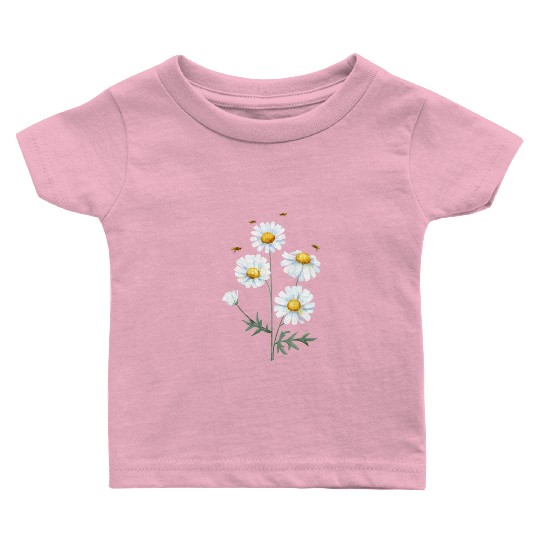 Marguerites Daisy Summer Daisies Flower Garden Baby T Shirts