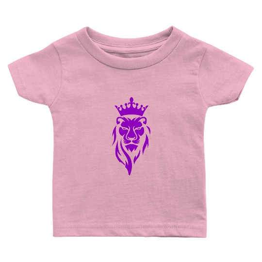 LION LILAC Baby T Shirts