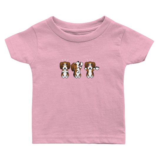 Basset Hound Coffee Lover Baby T Shirts