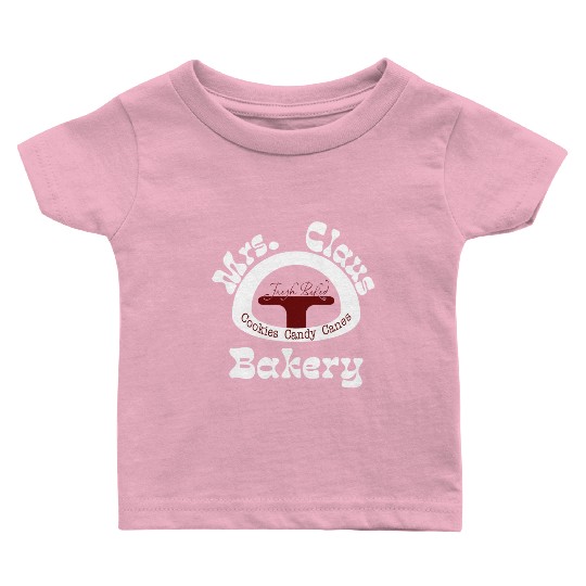 Christmas Baby T Shirts, Mrs. Claus Bakery Baby T Shirts,