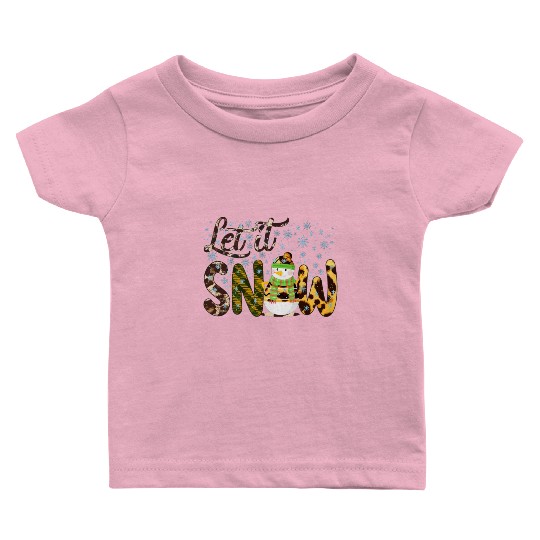 Christmas Snowman, Let it snow , Snowman gift Baby T Shirts