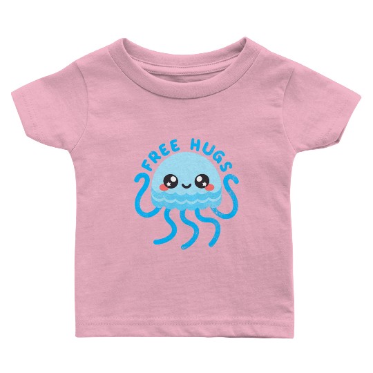 Jellyfish free hugs Baby T Shirts