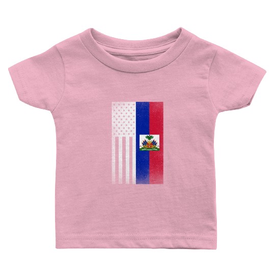 Haiti Design for proud Haitian Americans Baby T Shirts