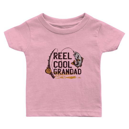 Reel cool Grandad Reel cool Grandad inspiration st Baby T Shirts