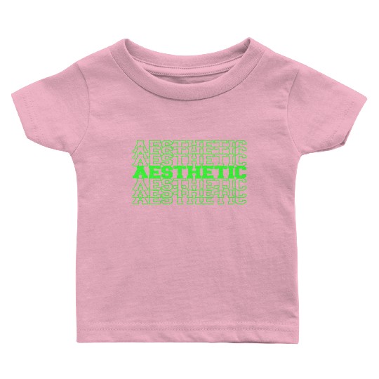 Neon Green Aesthetic Baby T Shirts