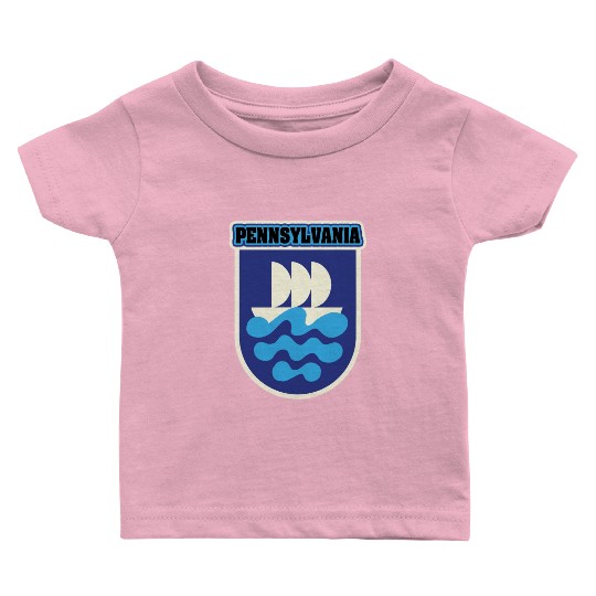 US States PENNSYLVANIA Baby T Shirts