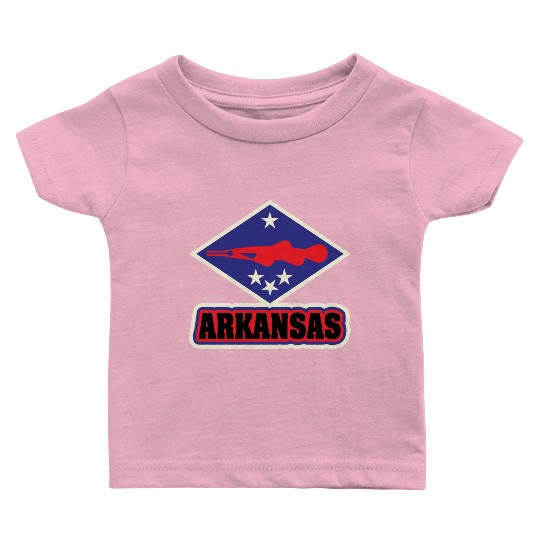 US States ARKANSAS Baby T Shirts