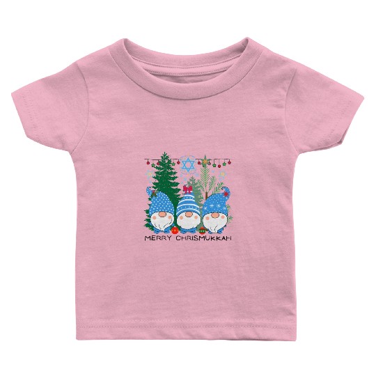 Merry Christmukkah, Jewish Christmas, Hanukkah Baby T Shirts