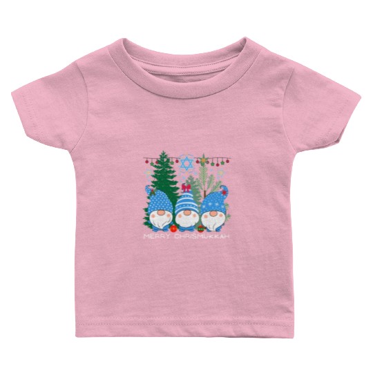 Merry Christmukkah, Jewish Christmas Baby T Shirts