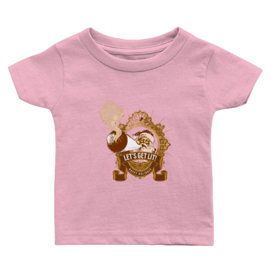 Lets get lit christmas Baby T Shirts