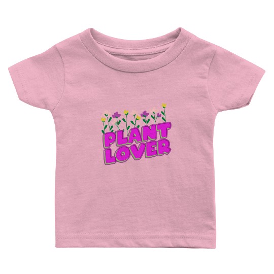 Nature Plant Lover Purple with Flower Garden Baby T Shirts
