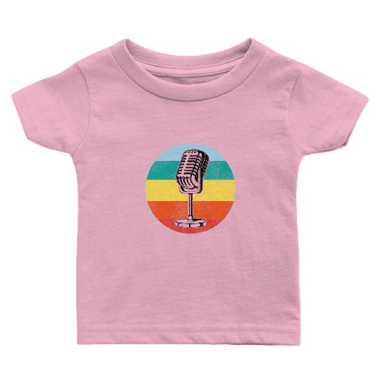 Karaoke Singer Microphone Vocalist Baby T Shirts