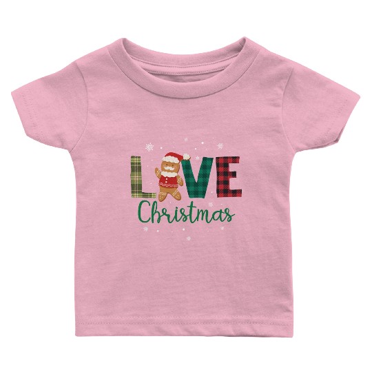 Gingerbread Santa Christmas Lover Baby T Shirts