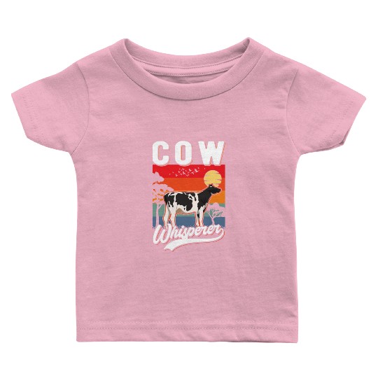 Cow Whisperer Cattle Farmer Baby T Shirts