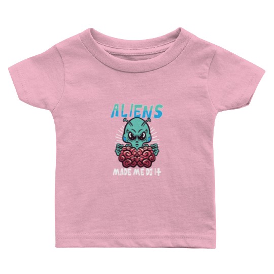 Alien Extraterrestrial Area 51 UFO Space Geek Gift Baby T Shirts
