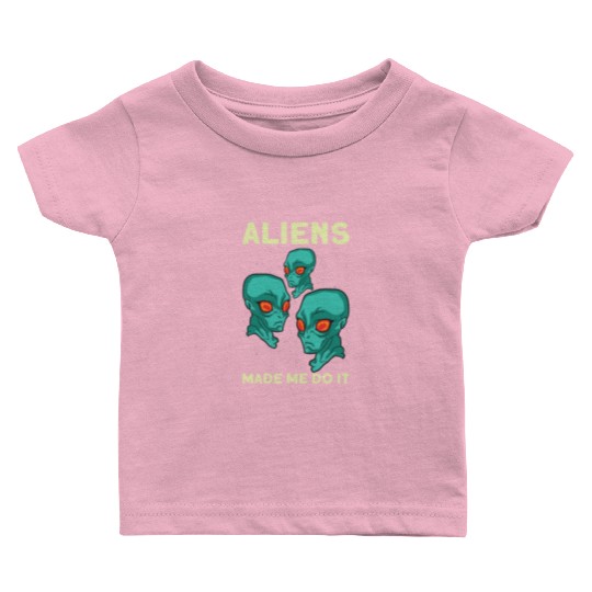 Alien Extraterrestrial Area 51 UFO Space Geek Gift Baby T Shirts