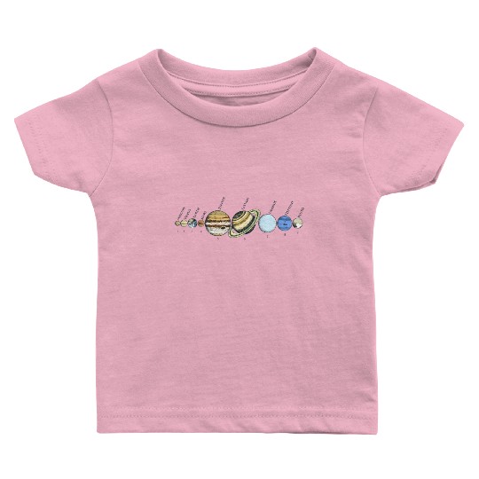 Solar System Astrophysic Planets, Solar System Baby T Shirts