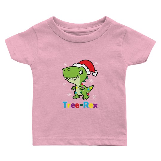 T-Rex - Tree-Rex light chain colorful Baby T Shirts