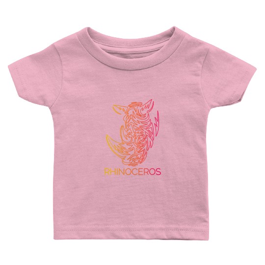 rhinoceros Baby T Shirts