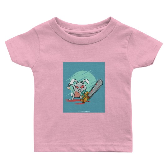 Angry rabbit chainsaw Angry rabbit chainsaw inspir Baby T Shirts
