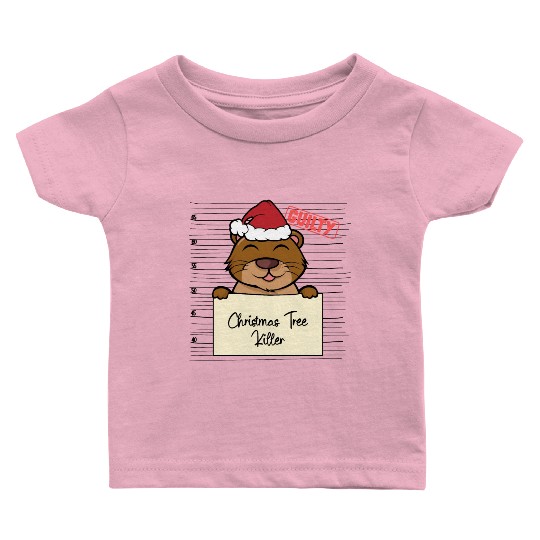 Sea otter christmas funny prison Baby T Shirts