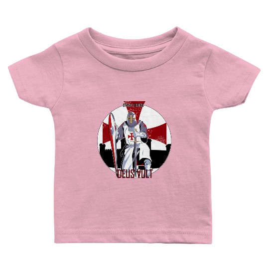 Stand strong and Deus vult Baby T Shirts