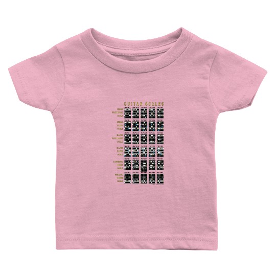 Guitar Scales Baby T Shirts
