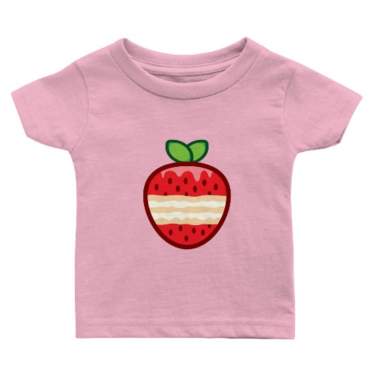 strawberry shortcake funny Baby T Shirts