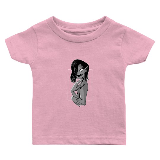 Creepy scary monster looking Creepy scary monster Baby T Shirts