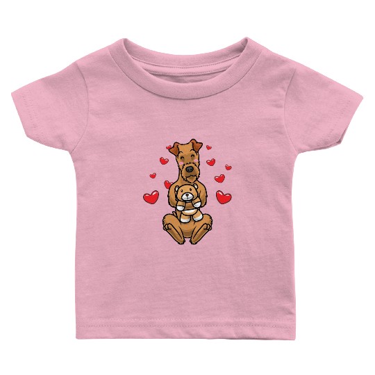 Kawaii Irish Terrier Stuffed Animal Dog Irish Red Baby T Shirts