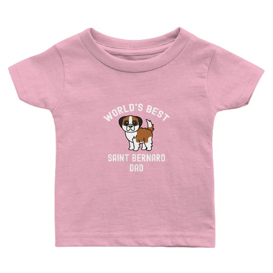 World's Best Saint Bernard Dad Baby T Shirts