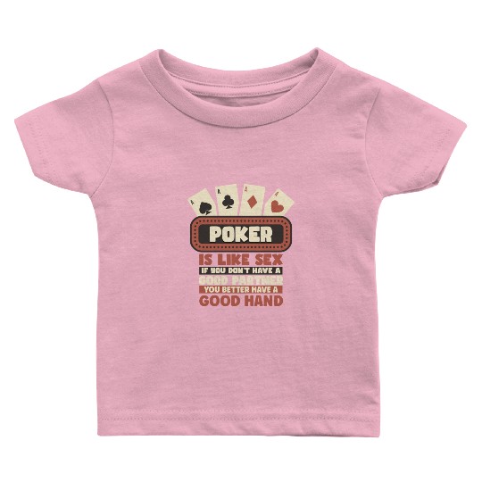 Poker Casino Poker Player Gambling Roulette Baby T Shirts